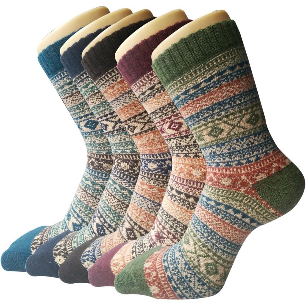 Wool Socks for Women, Stocking Stuffers Christmas Gifts for Women Mom Her Boot W